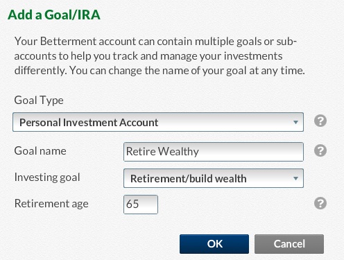 Betterment Review Investing Goals